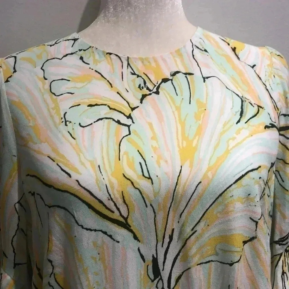 Diane Von Furstenberg Tatum Tulsi Shell Lagoon dress Medium New with Tags - Picture 4 of 12